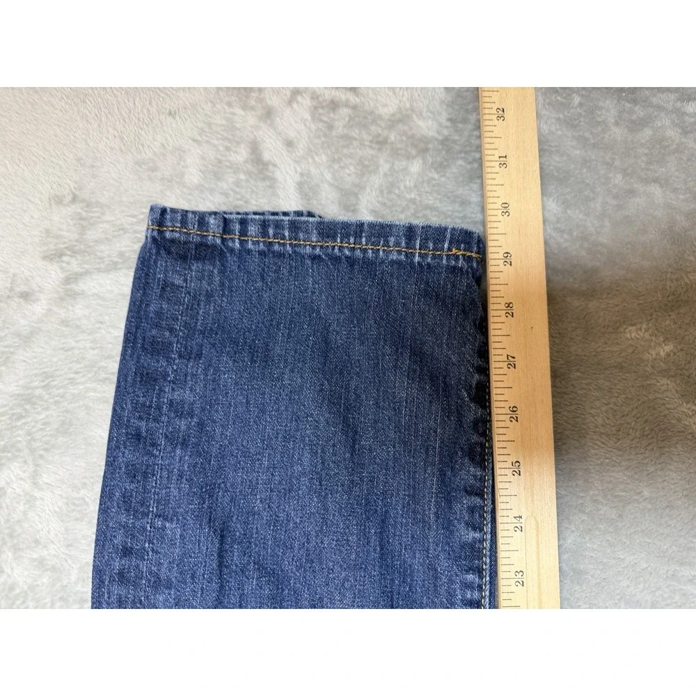 7 For All Mankind Standard Jeans Mens 30x30 Blue Denim Button Fly Straight Leg
